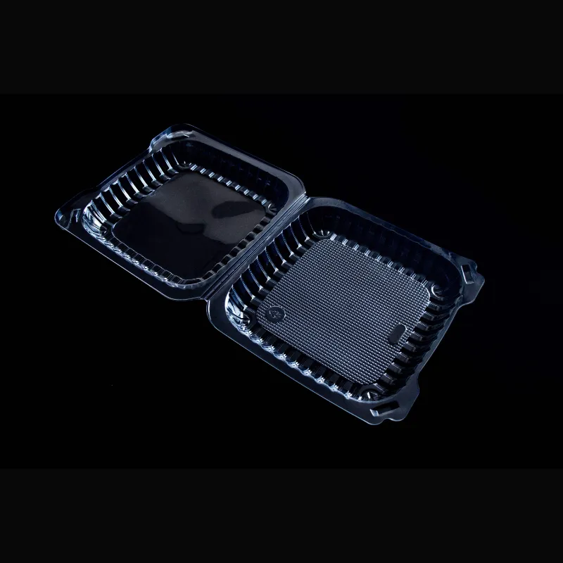 Vacuum Forming Clear Disposable Plastic Clamshell Food Grade Salad Packaging Container