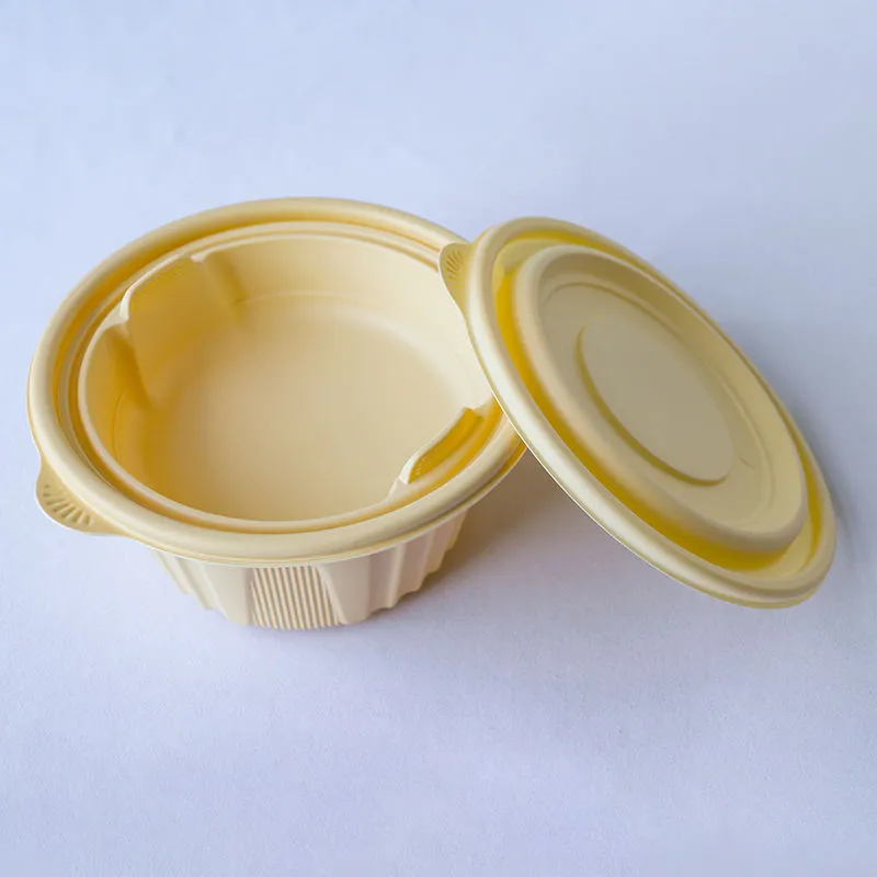 New Design Customized Eco-friendly Microwaveable Biodegradable Soup Bowl with Insert Tray