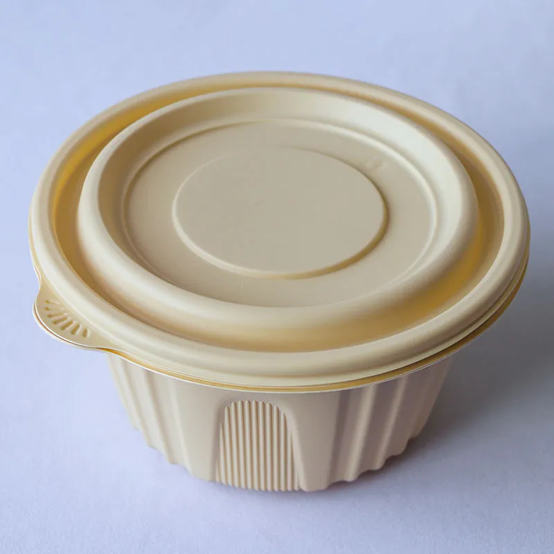 New Design Customized Eco-friendly Microwaveable Biodegradable Soup Bowl with Insert Tray