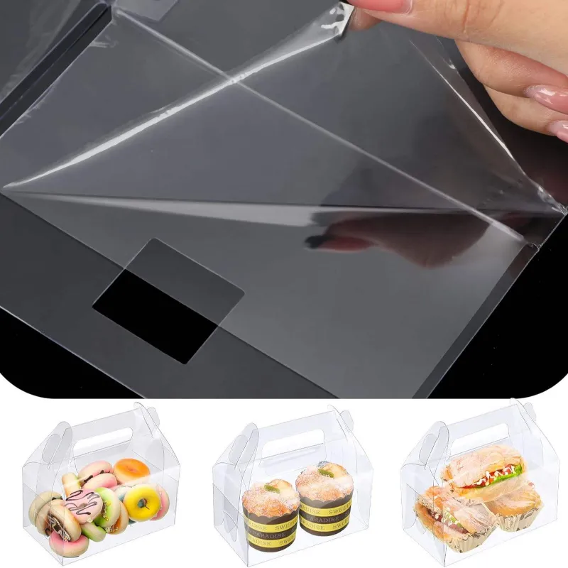 Practical Easy To Carry Personalized Clear Wholesale Reusable Gift Box Packaging