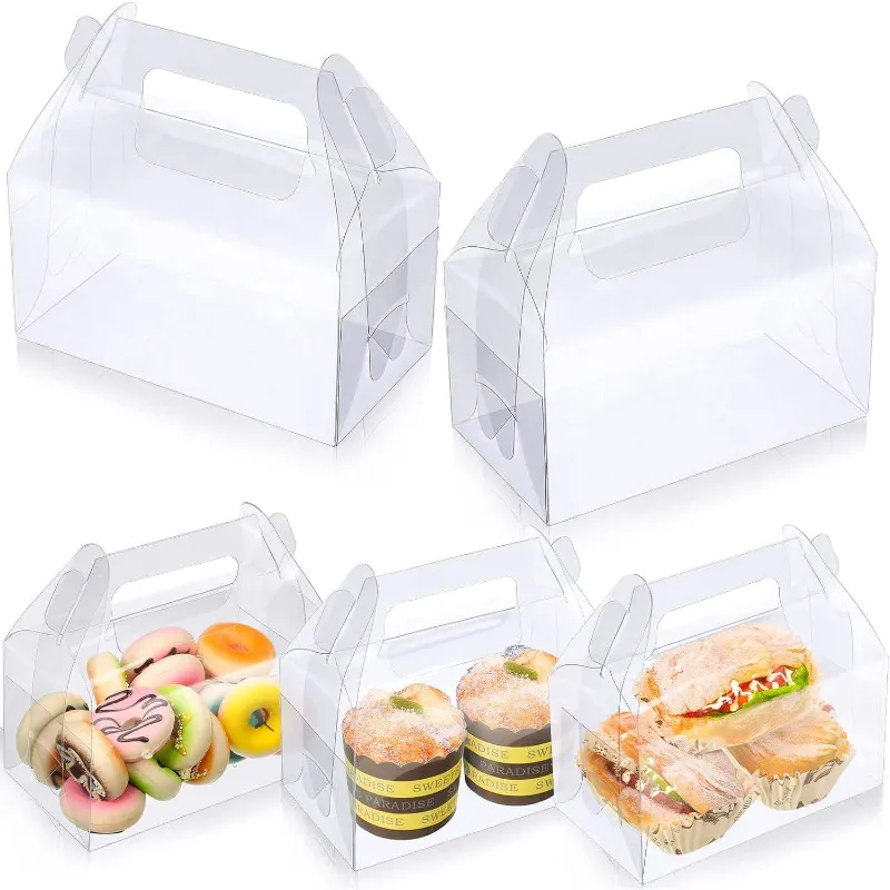 Practical Easy To Carry Personalized Clear Wholesale Reusable Gift Box Packaging