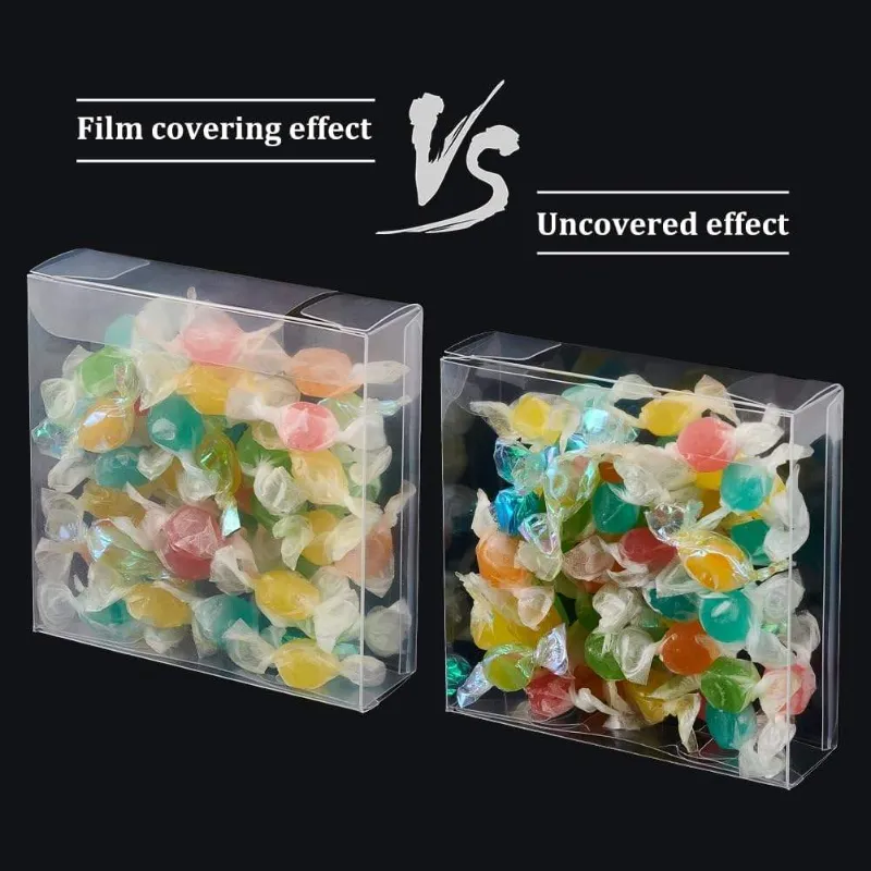 Plastic Transparent Packaging Folding Box Chocolate Christmas Candy Packaging Box