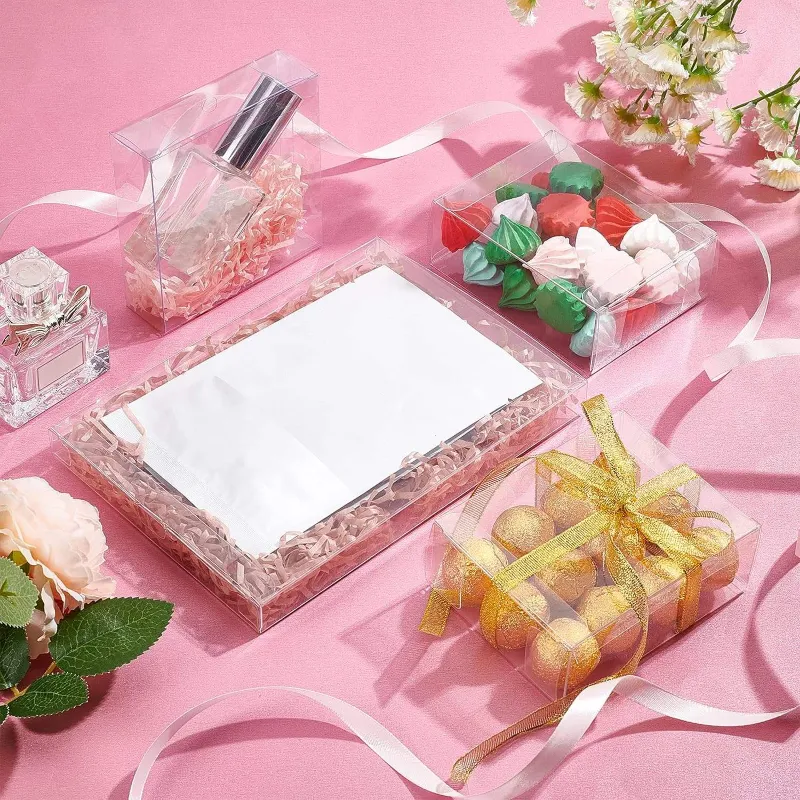 Plastic Transparent Packaging Folding Box Chocolate Christmas Candy Packaging Box