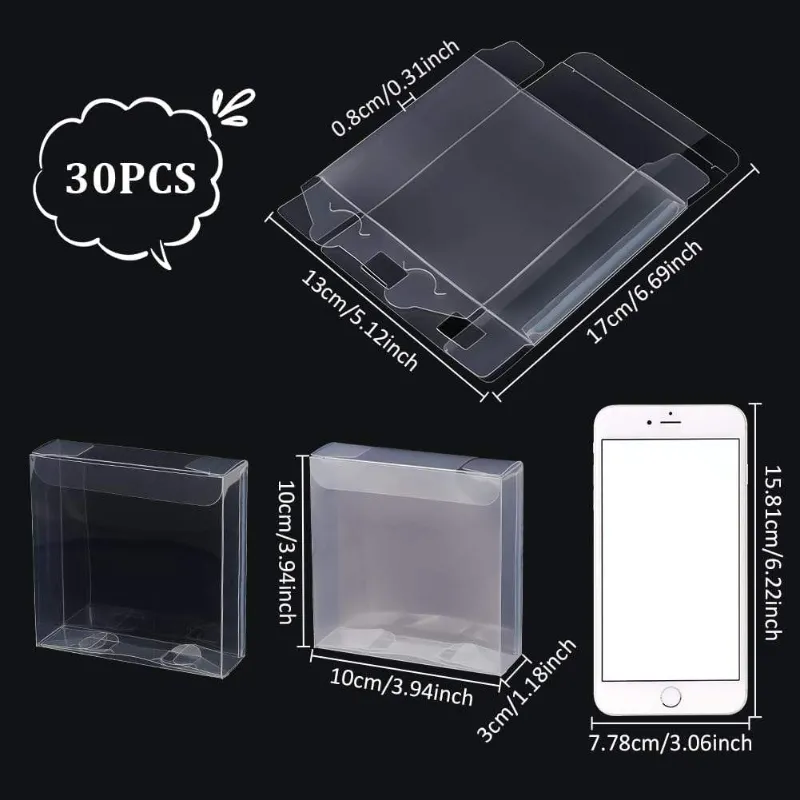 Plastic Transparent Packaging Folding Box Chocolate Christmas Candy Packaging Box