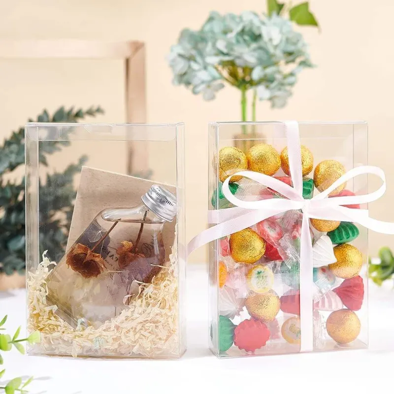 Customizable Moisture-Proof Cookies Candy Plastic Clear Plastic Clear Packaging Boxes