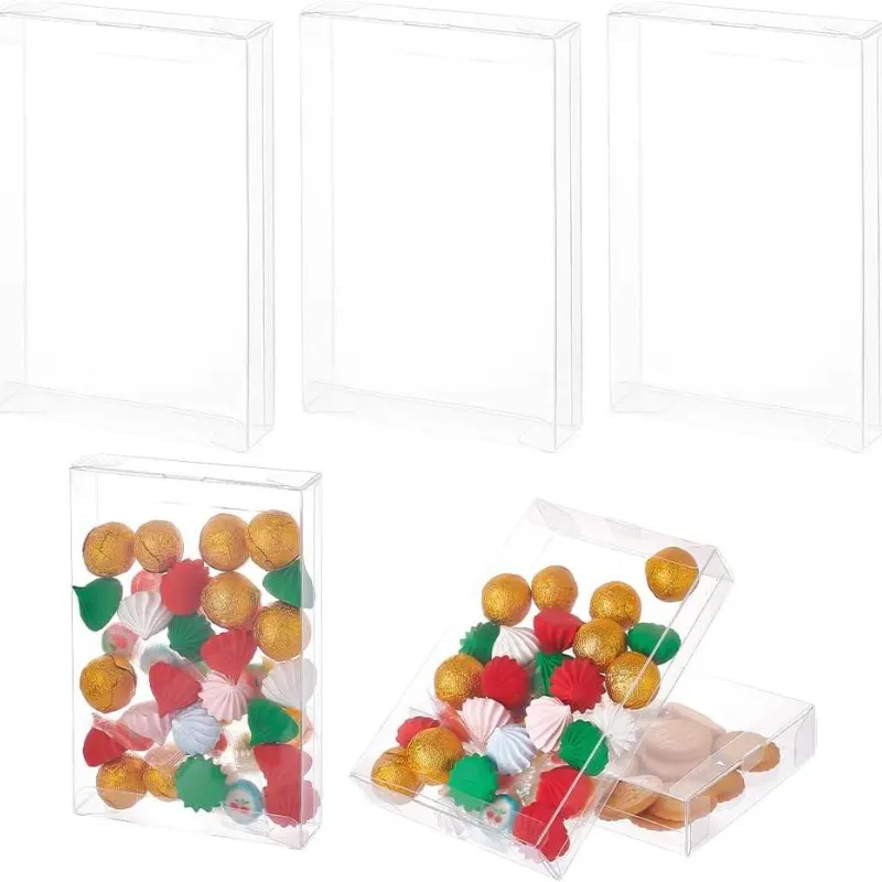 Customizable Moisture-Proof Cookies Candy Plastic Clear Plastic Clear Packaging Boxes