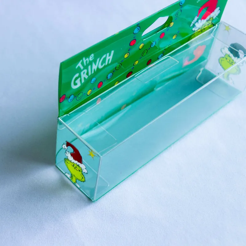 Aesthetic Durable Foldable Transparent Cosmetic Christmas Packaging Gift Box