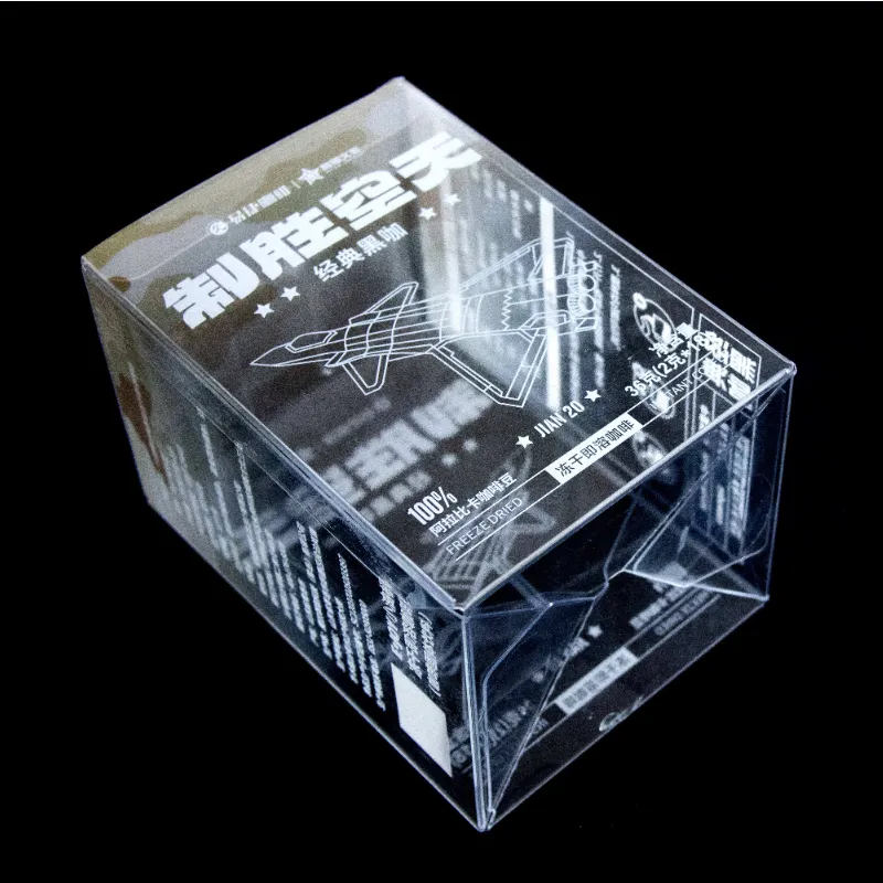 Practical Clear Display Box Square Plastic Folding Toy Gift Packaging Boxes