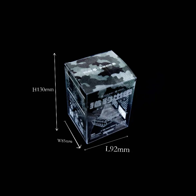 Practical Clear Display Box Square Plastic Folding Toy Gift Packaging Boxes